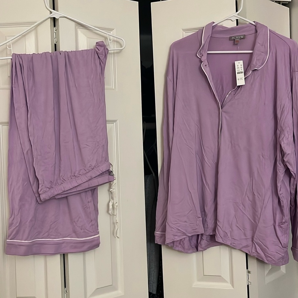 NWT J. Crew Eco dreamiest long-sleeve pajama set.